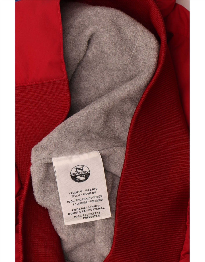 North Sails Chaqueta bomber con capucha para hombre UK 36 Small Rojo Poliéster