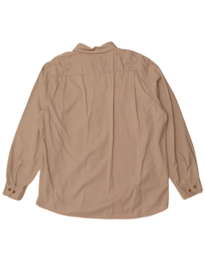 Wrangler Camisa Grande Para Hombre De Algodón Blanco Roto