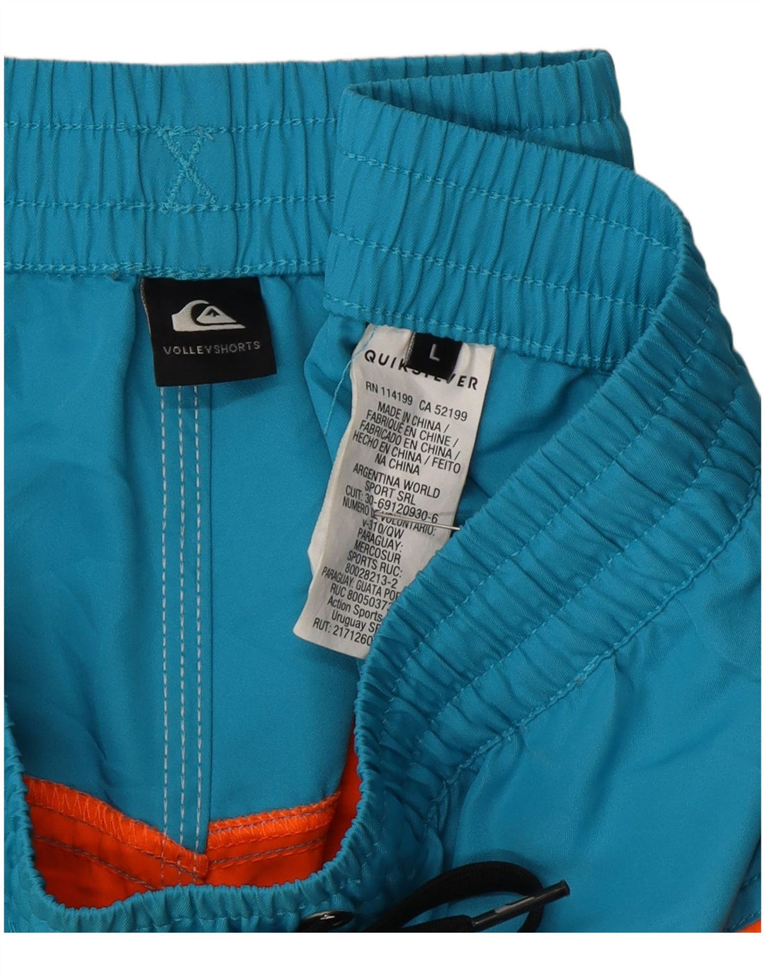 QUIKSILVER Bañador para Hombre Grande Multicolor Colorblock Poliéster