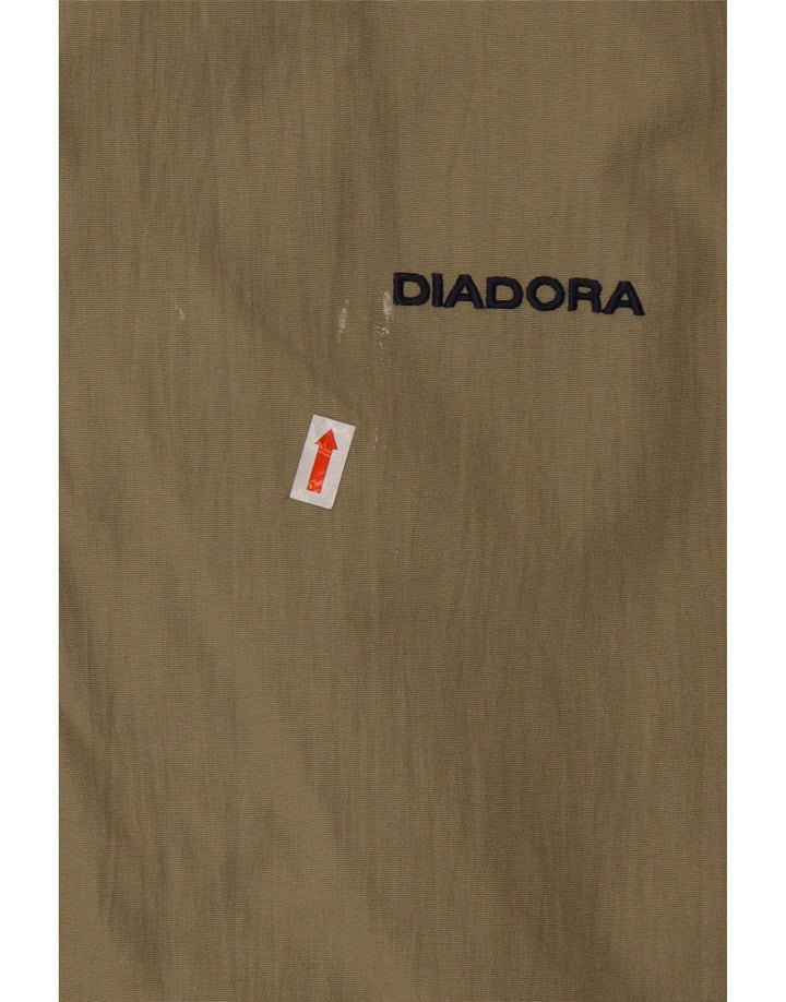 DIADORA Chaqueta impermeable holgada para hombre, talla 40, talla grande, poliamida beige