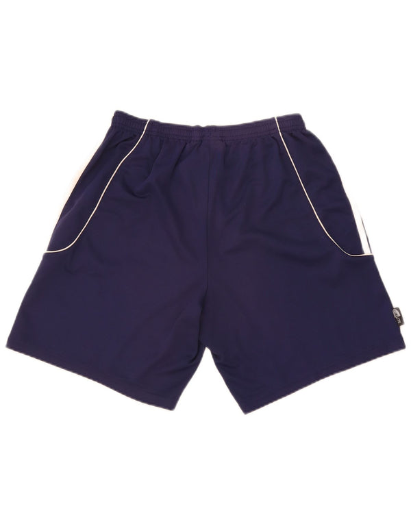 Pantalones cortos deportivos Adidas para hombre Azul marino medio Colorblock Poliéster