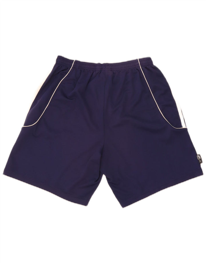 Pantalones cortos deportivos Adidas para hombre Azul marino medio Colorblock Poliéster