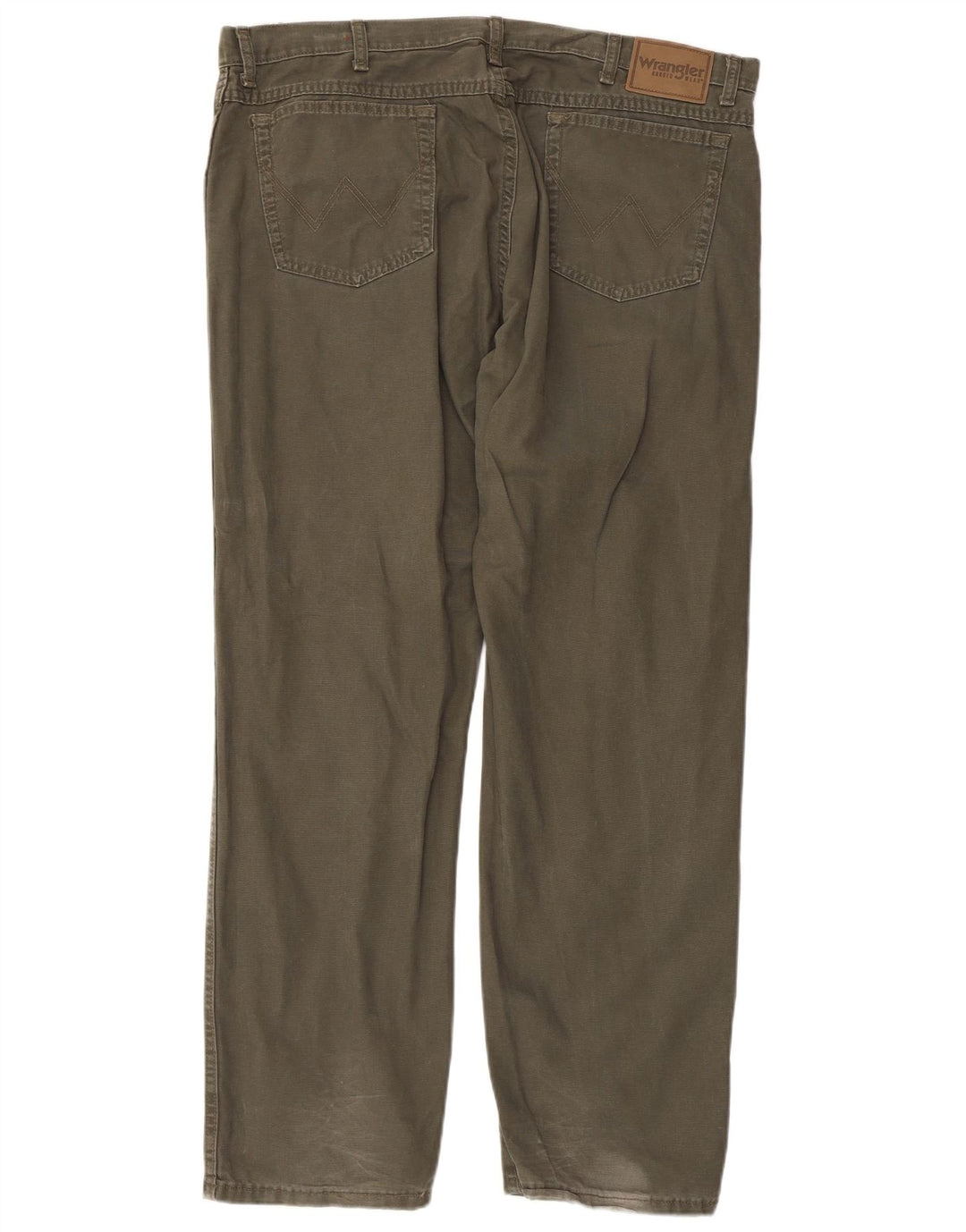 WRANGLER Pantalones casuales rectos para hombre W40 L30 Algodón caqui