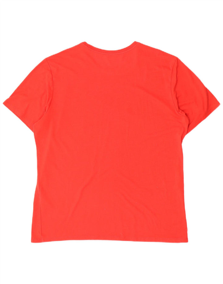 NIKE - Camiseta gráfica para hombre, talla grande, poliéster rojo
