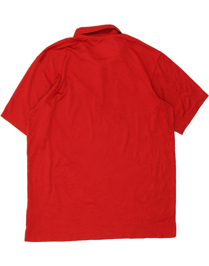 COLUMBIA Mens Polo Shirt 2XL Red Polyester Vintage Columbia and Second-Hand Columbia from Messina Hembry 