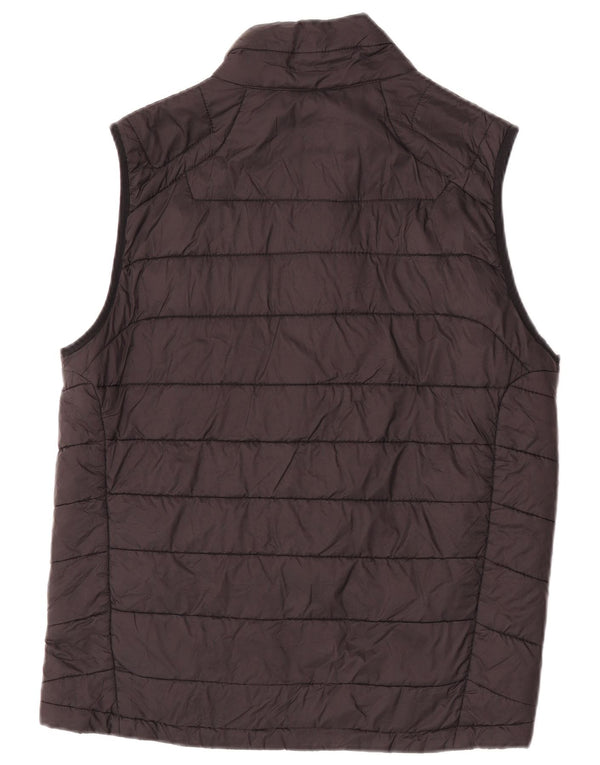 Zara Mens Chaleco Acolchado Reino Unido 40 Grande Negro