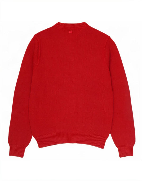 Tommy Hilfiger Jersey de cuello redondo para hombre XS Algodón rojo