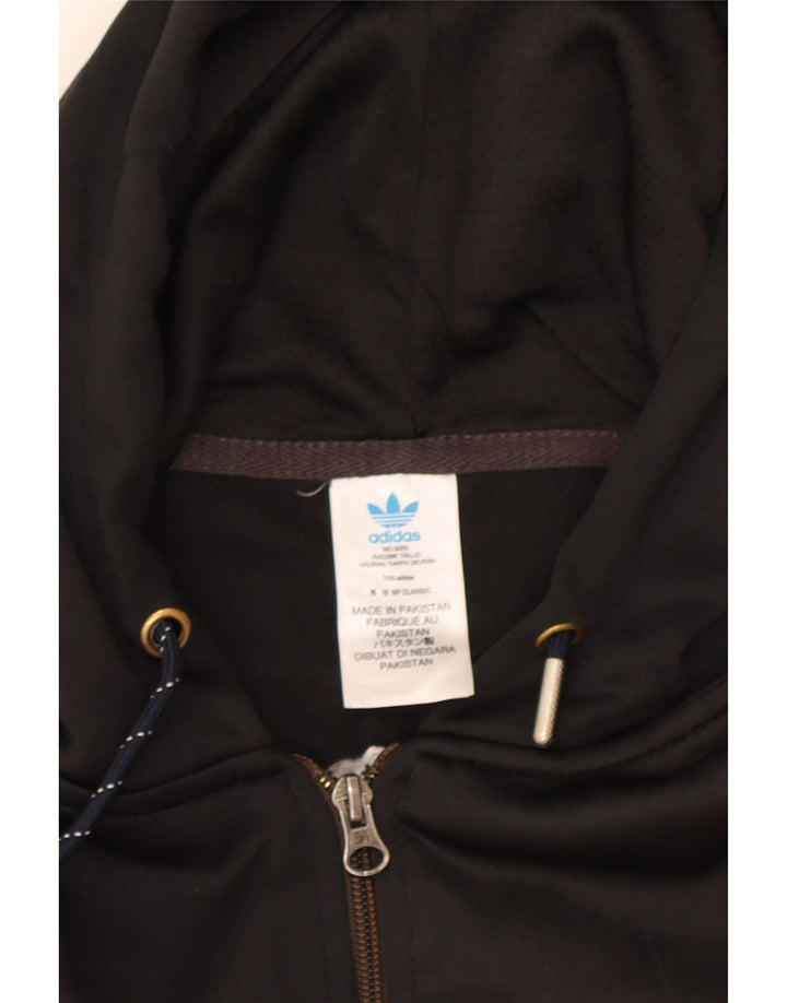 Adidas - Sudadera con capucha y cremallera para hombre, talla 2XL, color rojo, poliéster