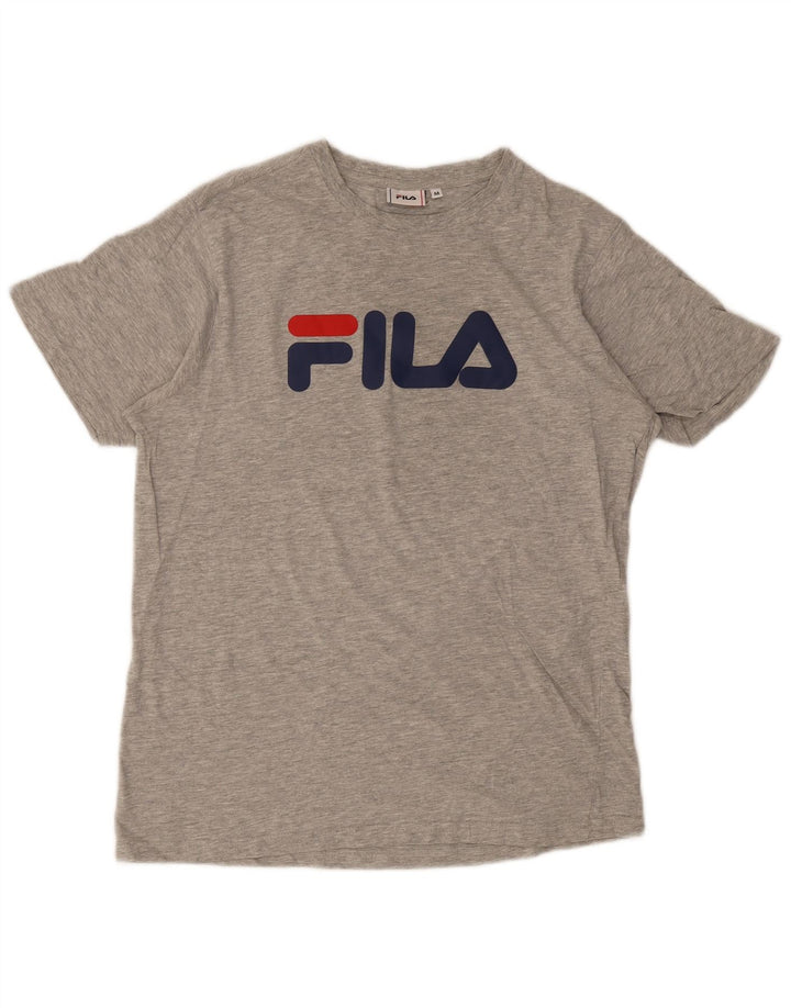 Fila Camiseta gráfica para hombre Top gris medio moteado