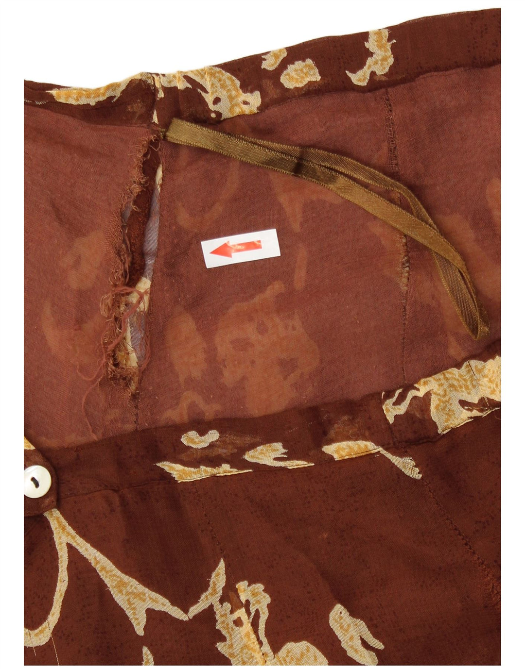 Pheder Falda cruzada para mujer grande W34 marrón floral