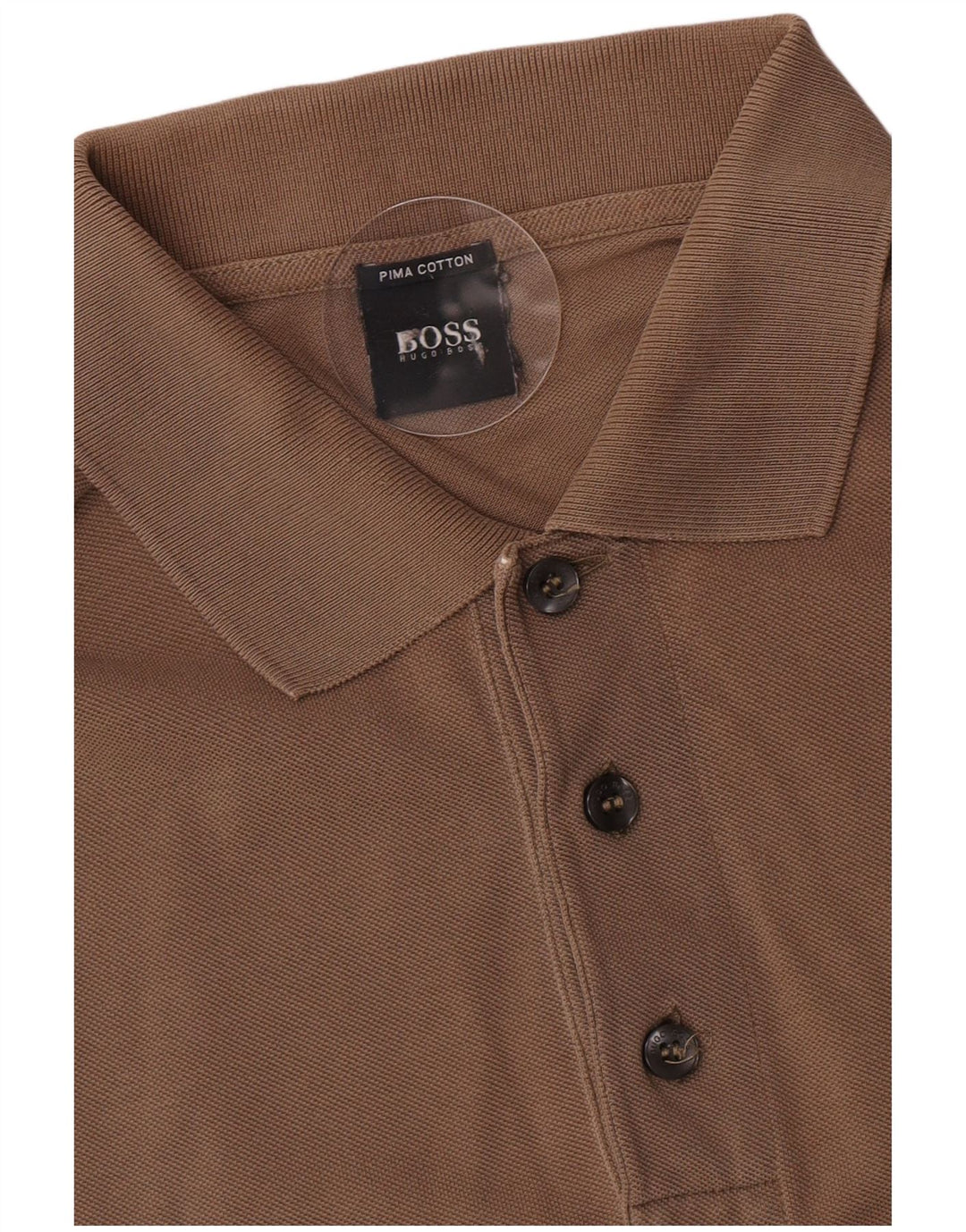 Polo Hugo Boss Hombre Pequeño Algodón Marrón