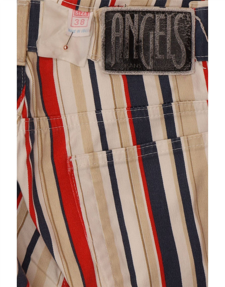 ANGELS Jeans recortados para mujer EU 38 Medium W28 L25 Rayas multicolores