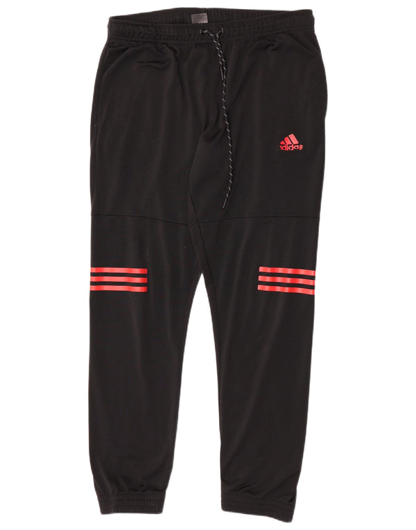 Adidas Hombre Pantalones De Chándal Joggers Medium Negro Poliéster