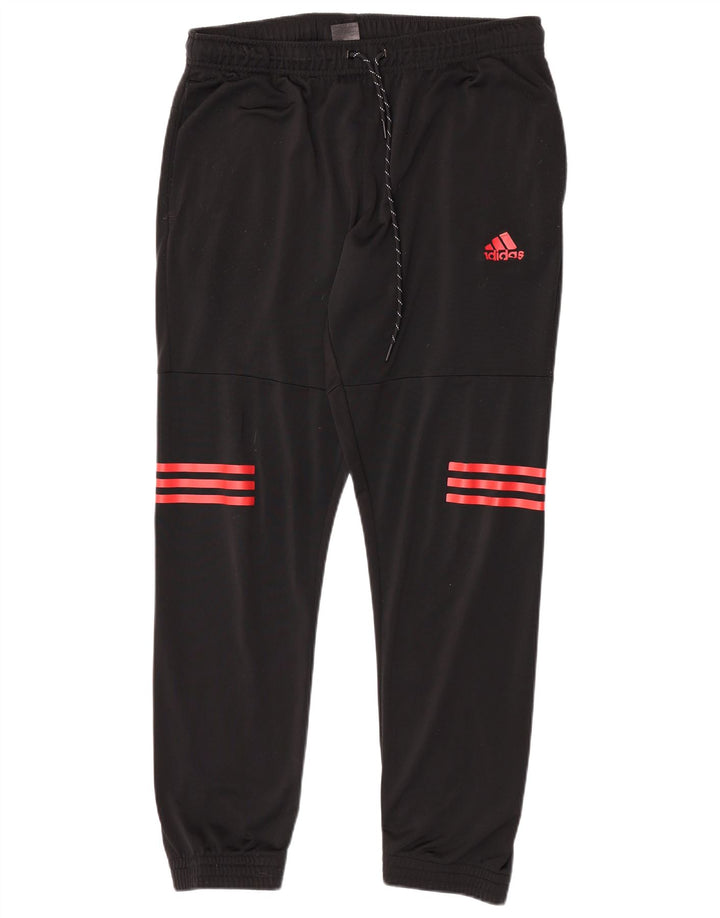 Adidas Hombre Pantalones De Chándal Joggers Medium Negro Poliéster