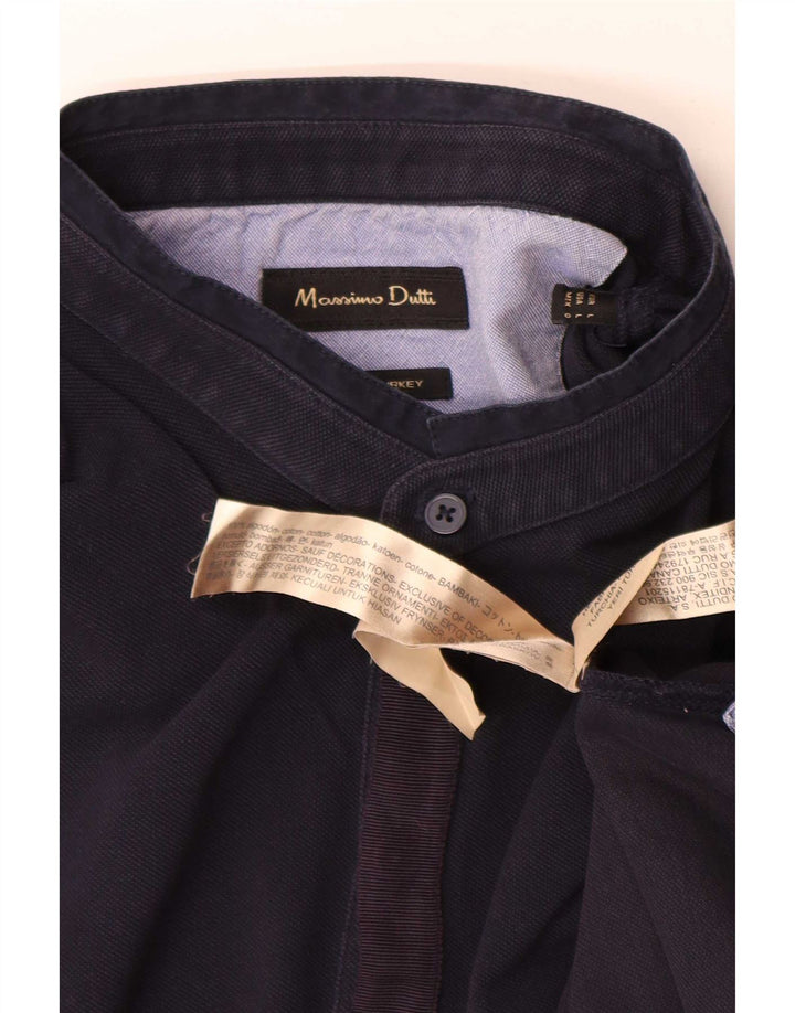 Polo Massimo Dutti Hombre Large Azul Marino Algodón