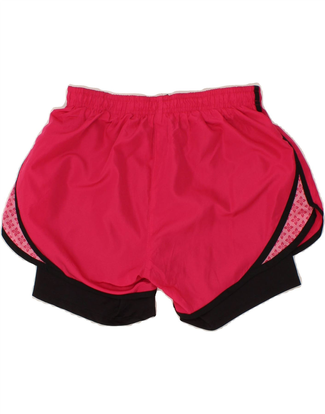 UMBRO Womens Sport Shorts UK 8 Small Pink Colourblock Polyester Vintage Umbro and Second-Hand Umbro from Messina Hembry 