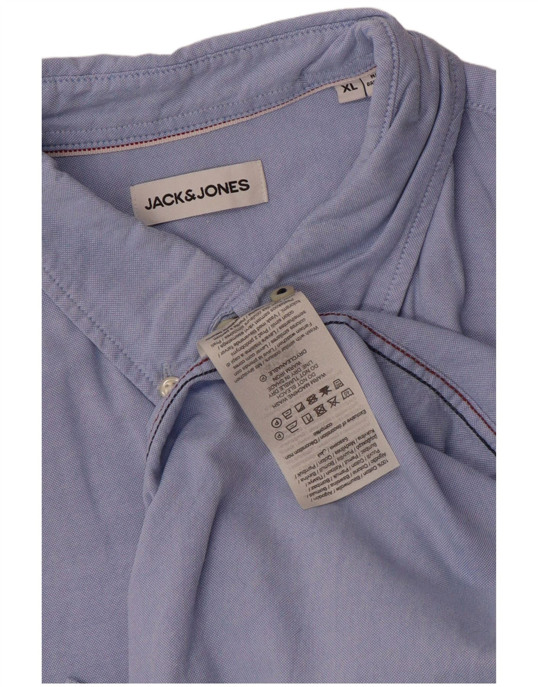 Camisa Jack & Jones Hombre XL Algodón Azul