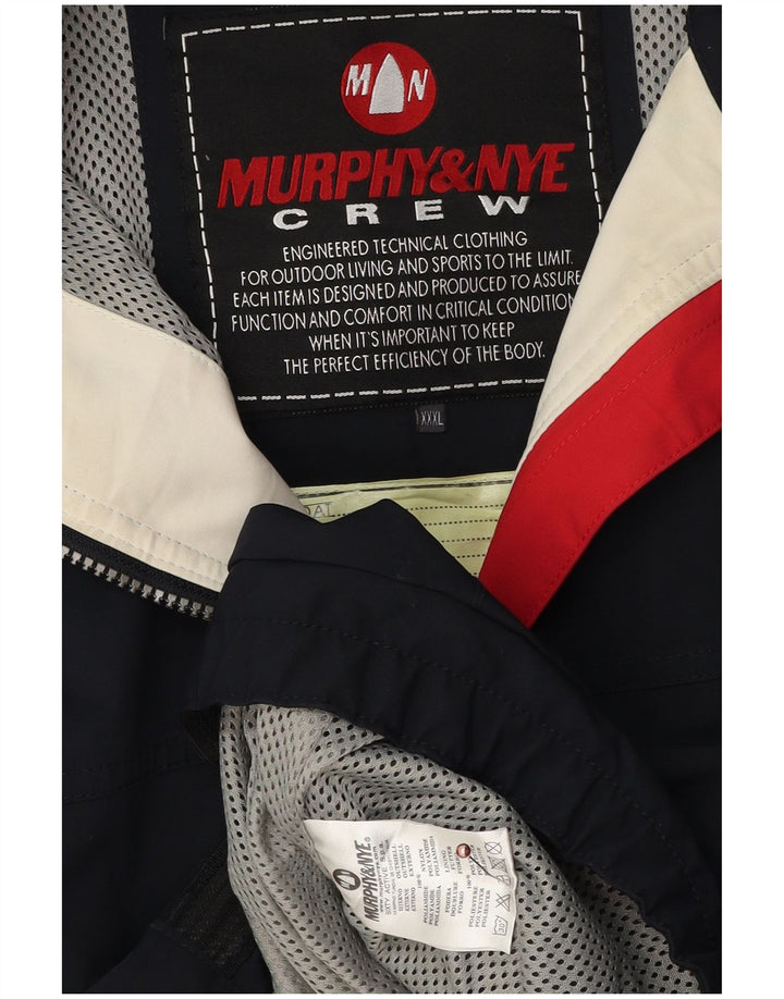 Murphy & Nye Chaqueta cortavientos para hombre UK 44 2XL Azul marino Colorblock
