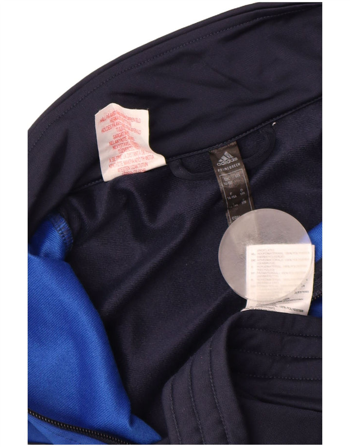 ADIDAS Chaqueta de chándal para niño 14-15 años Azul marino Colorblock