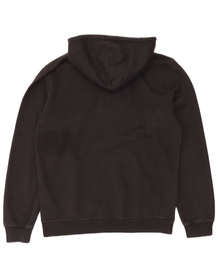 CHAMPION Sudadera con capucha gráfica para hombre Jersey grande de algodón negro