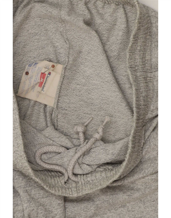 Champion Pantalones cortos deportivos para hombre de algodón moteado gris medio