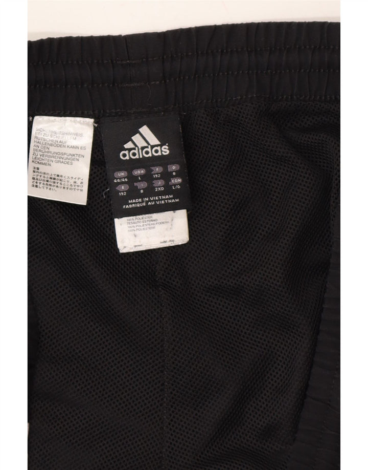 ADIDAS Mens Tracksuit Trousers UK 44/46 Large  Black Polyester Vintage Adidas and Second-Hand Adidas from Messina Hembry 