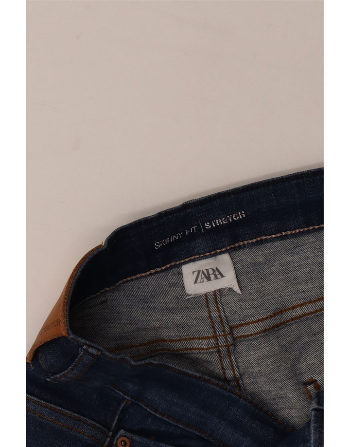Zara Vaqueros Pitillo Mujer W28 L26 Azul