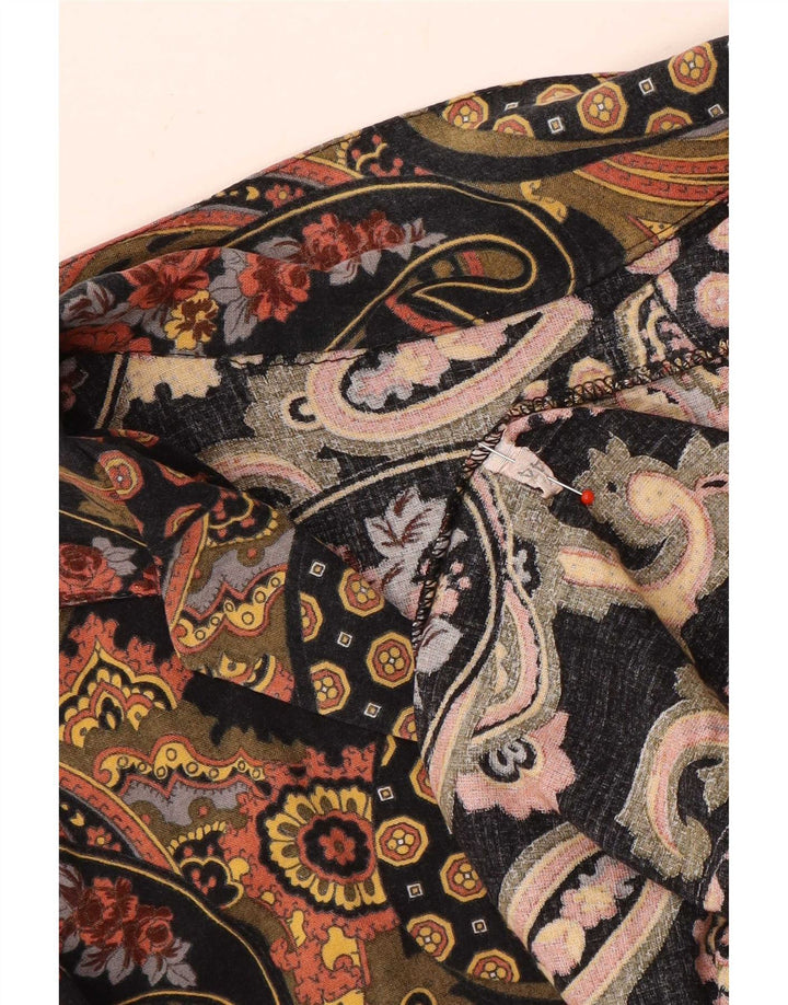 Blusa vintage para mujer IT 44 Paisley multicolor medio