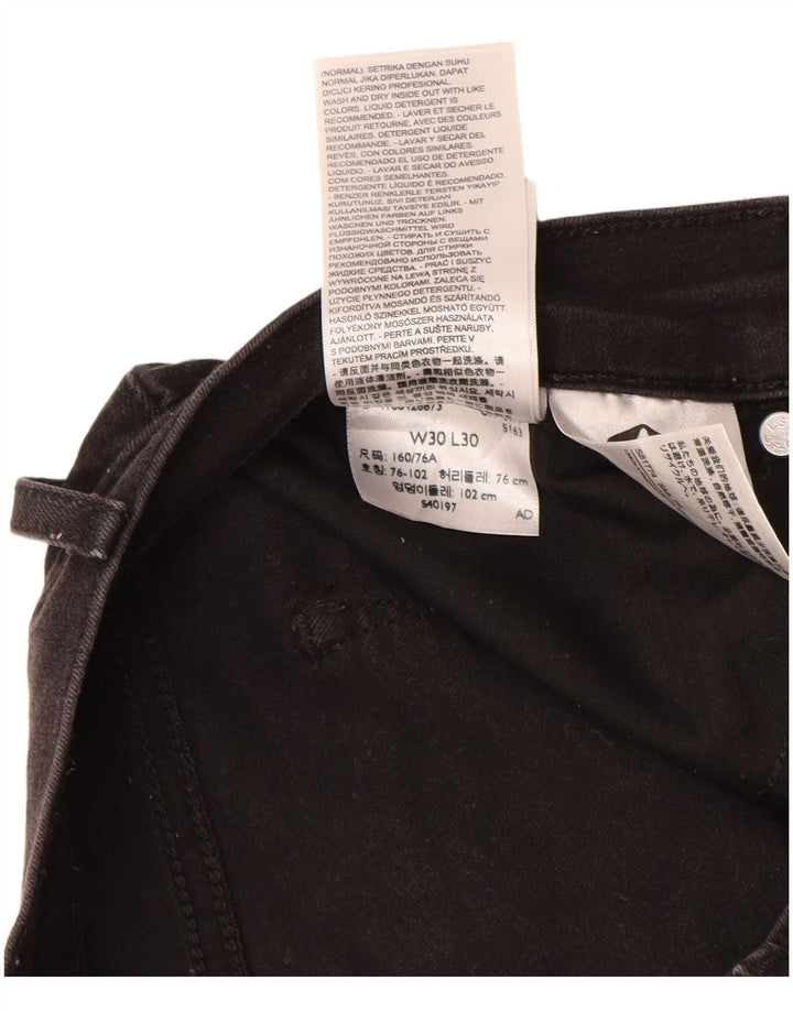 Vaqueros Levi's Curvy Bootcut para mujer W30 L26 Algodón negro