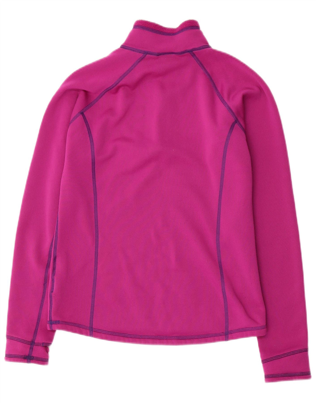 MARMOT Womens Zip Neck Sweatshirt Jumper UK 10 Small Purple Polyester