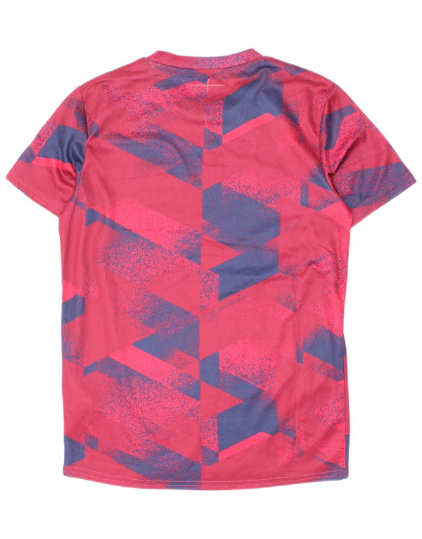 Umbro Camiseta gráfica para niño Top 11-12 años Burdeos Geométrico Poliéster