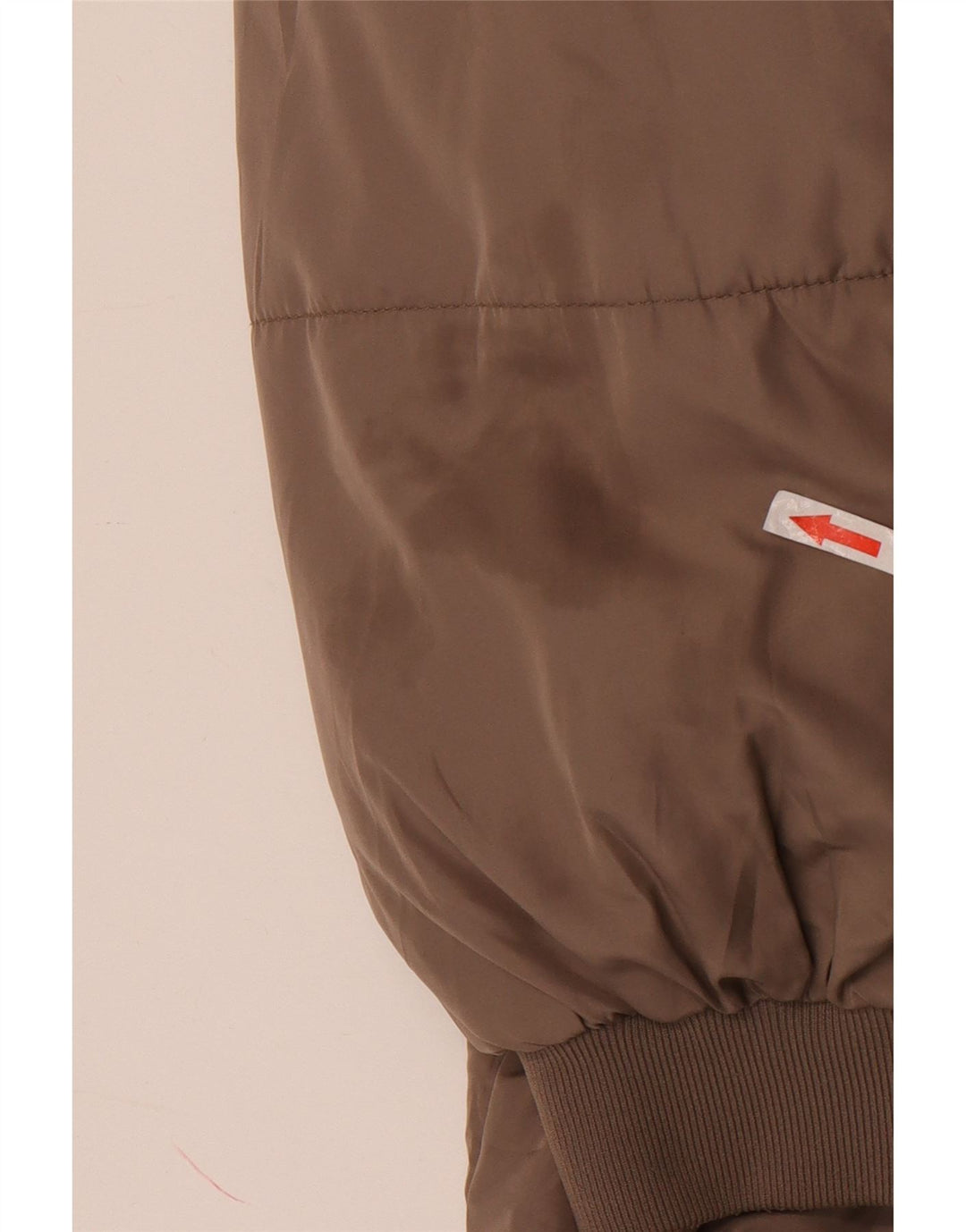 Zara Mujer Abrigo Acolchado Extragrande Con Capucha ES 40 XL Poliéster Marrón