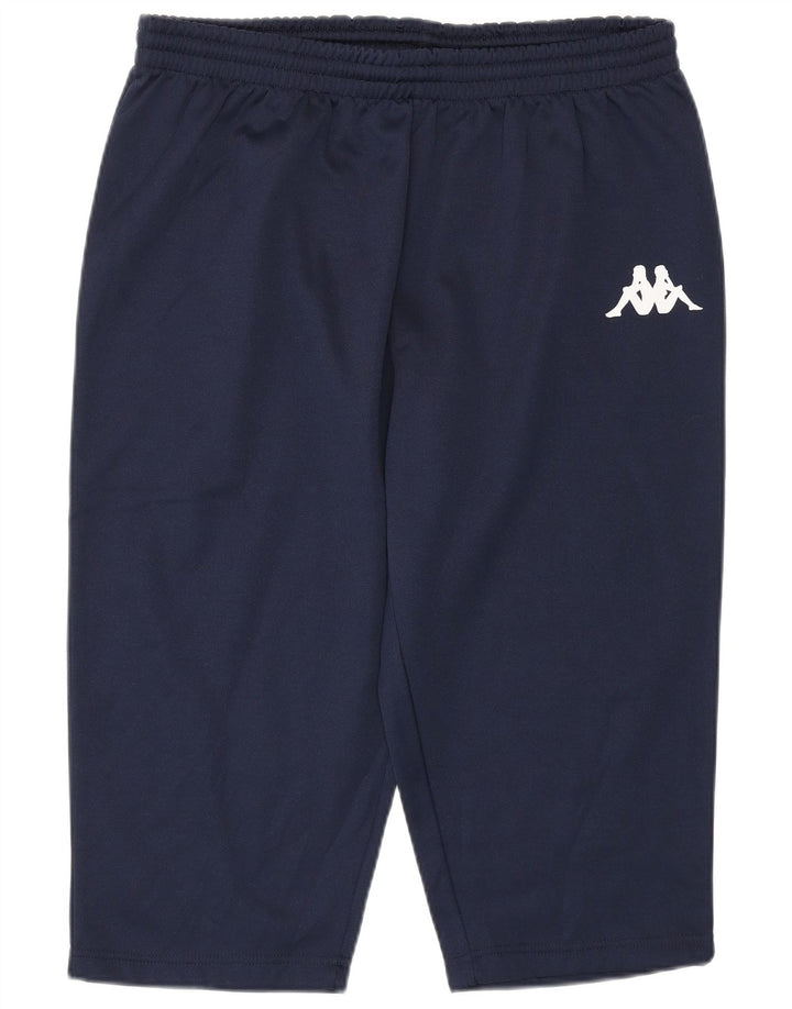 KAPPA Pantalones Capri de Chándal para Mujer UK 40 XL Poliéster Azul Marino