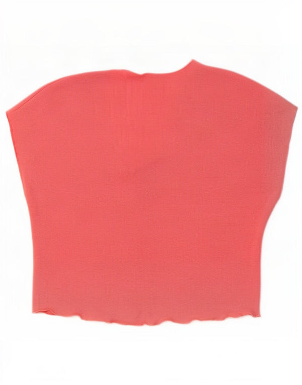 Zara Mujer Blusa Top UK 44 Rosa Medio