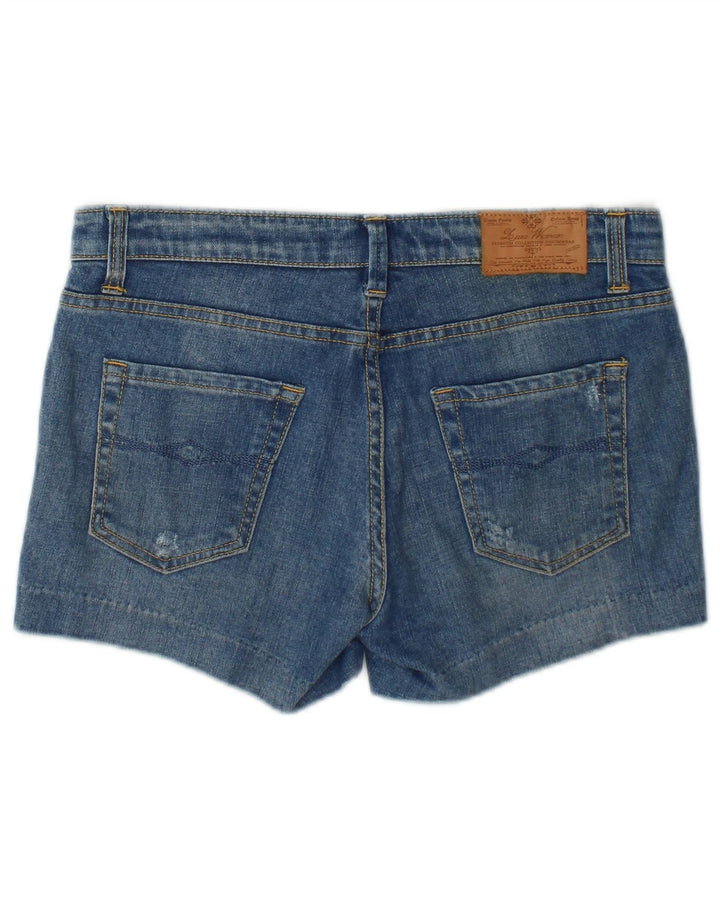 Zara Shorts De Mezclilla Para Mujer EU 38 Small W28 Azul