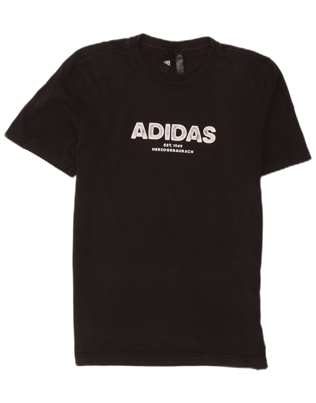 Adidas - Camiseta gráfica para hombre, talla mediana, algodón negro