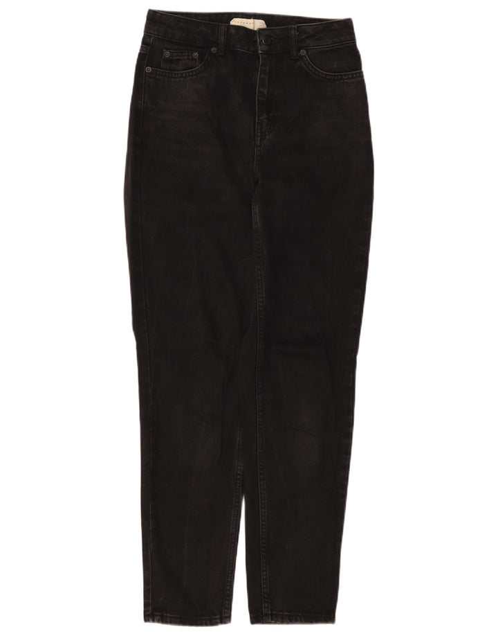 TOPSHOP Vaqueros Mom Tapered para Mujer W25 L29 Algodón Negro