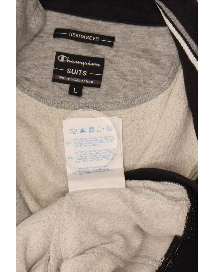 Champion Heritage Fit - Chaqueta de chándal para mujer, talla 40, color gris