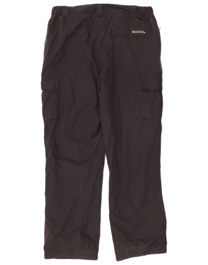 MOUNTAIN WAREHOUSE Pantalón cargo recto para hombre W38 L32 Poliéster negro