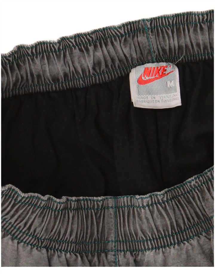 NIKE Hombre Joggers Pantalones Casuales Medianos W30 L32 Gris Poliamida