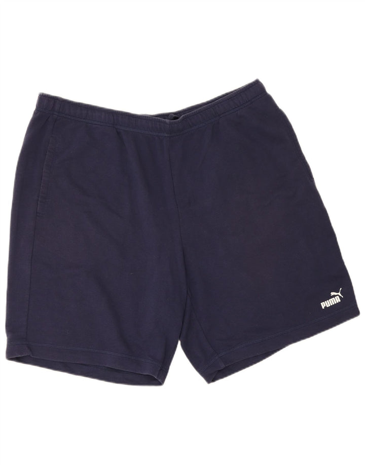 Puma Pantalones cortos deportivos para hombre 2XL Azul marino