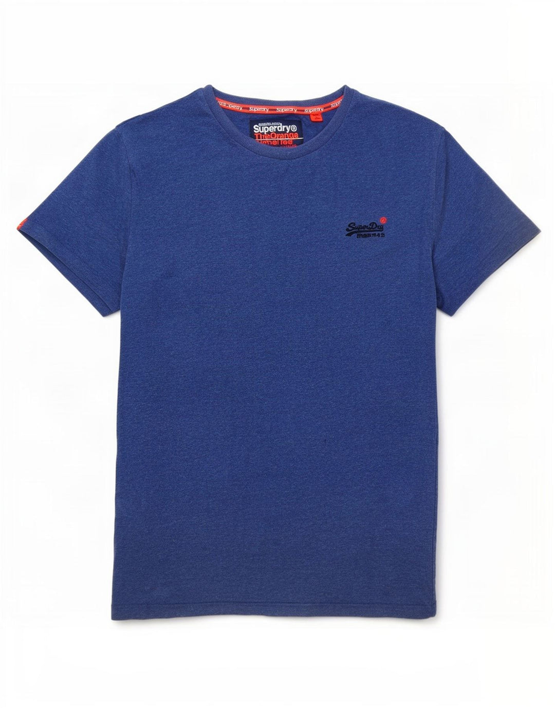 Superdry Camiseta para hombre Top Small de algodón moteado en azul