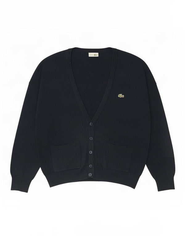Lacoste - Cárdigan para hombre, talla 6 XL, algodón azul marino