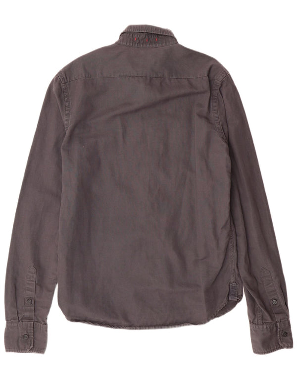 Camisa Superdry Hombre XL Algodón Gris