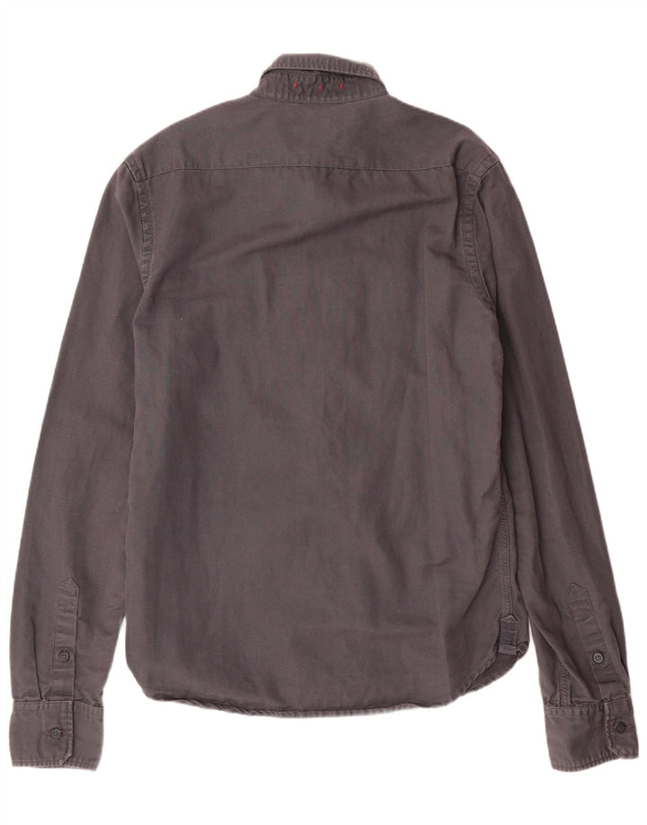 Camisa Superdry Hombre XL Algodón Gris