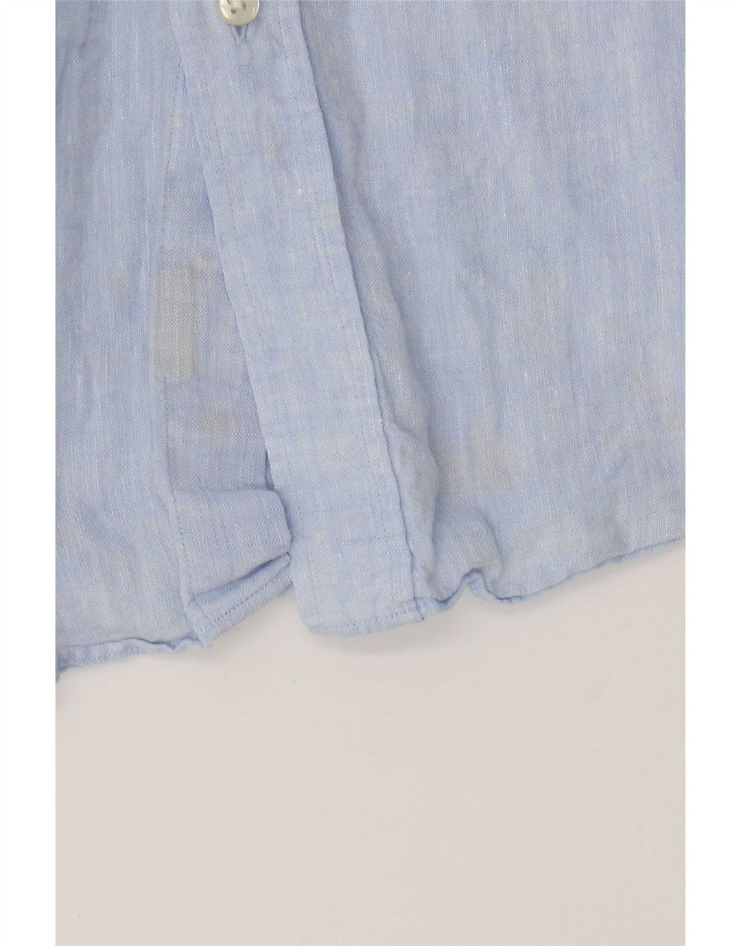 Camisa Massimo Dutti Hombre XL Lino Azul
