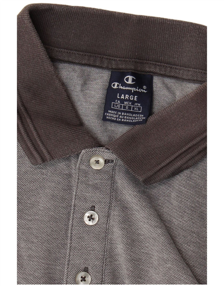 Champion Polo Para Hombre Grande Gris