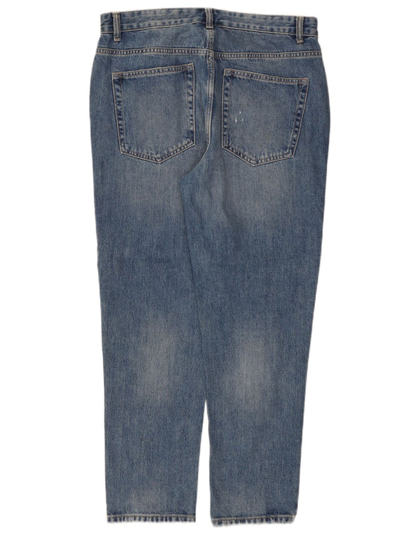 Zara Jeans cónicos para hombre EU 42 Large W32 L27 Algodón azul