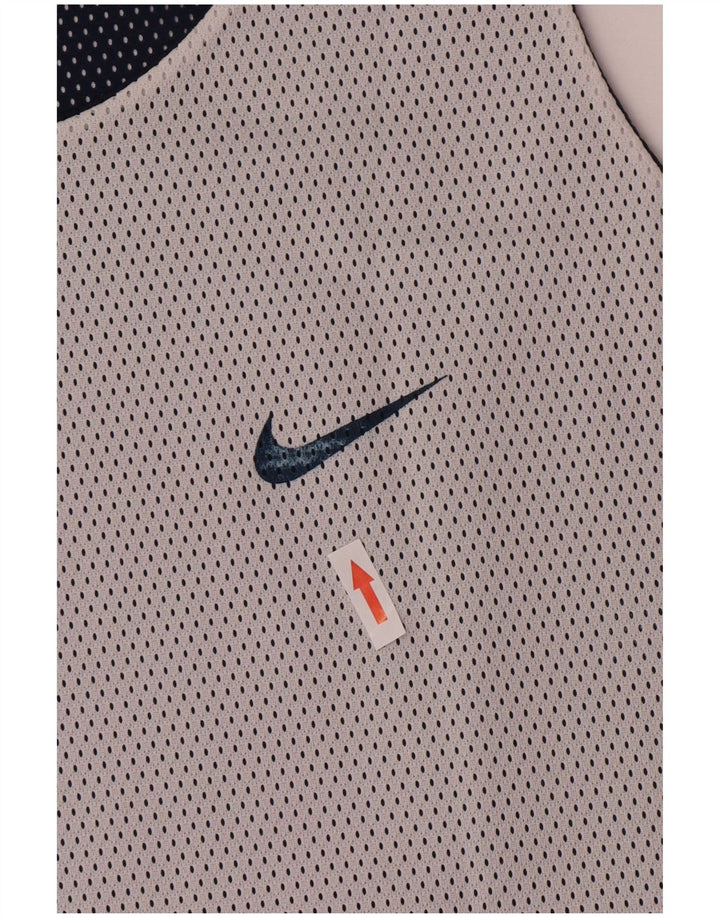 Nike Hombre Reversible Chaleco Top XL Azul Marino Poliéster