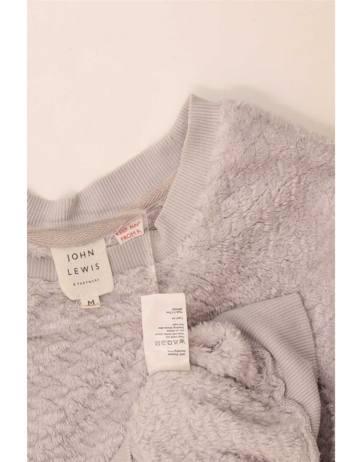 John Lewis Jersey de forro polar extragrande para mujer UK 14 Poliéster gris medio